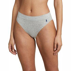Polo Ralph Lauren High Cut Briefs Panty Heather Grey - 4P2037